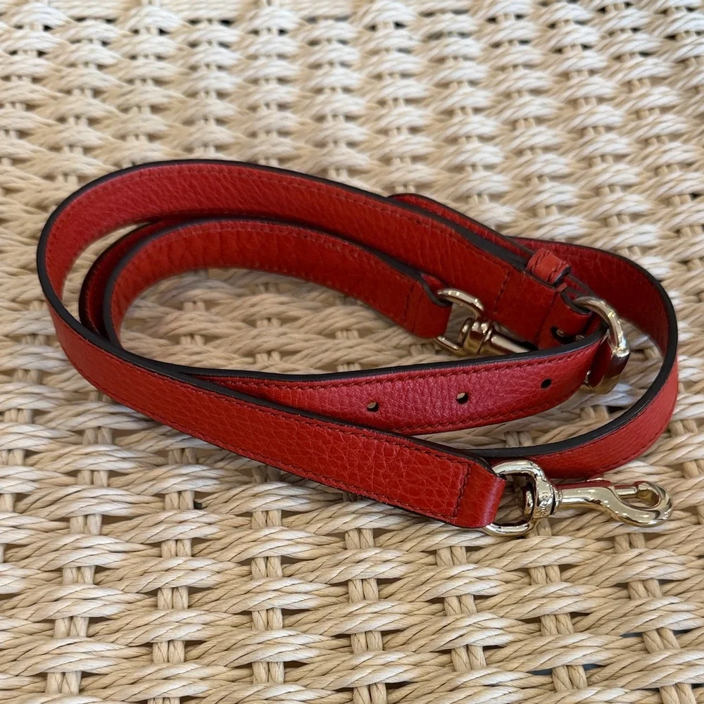 GUCCI Interlocking G Soho Pebbled Leather with strap ✨ Gorgeous burnt orange - Picture 10 of 15